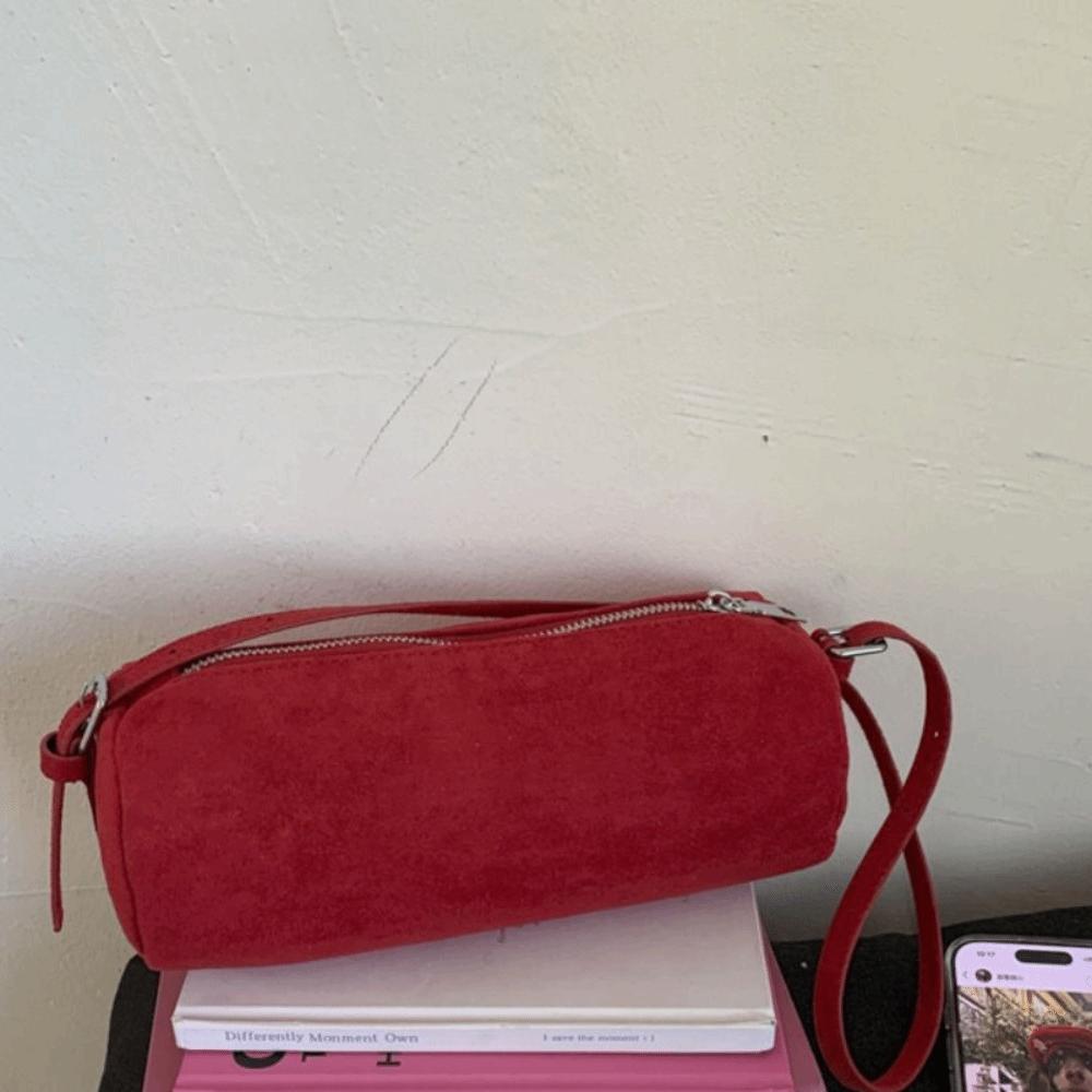 Handbag Suede Pillow Handbag Shoulder Bag Solid Color Tote Bag Casual Slouchy Hobo Bags  Holiday