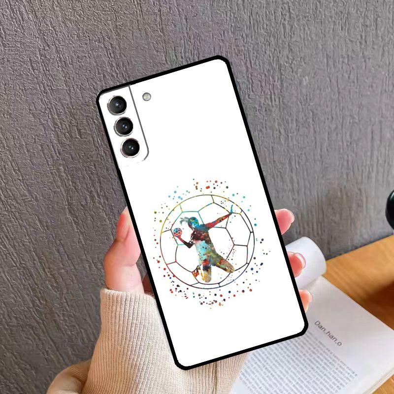 Handball Handballer Phone Case For Samsung Galaxy S24 S26 Ultra S20 S21 S22 S23 S25 Plus S10 S24 S25 FE Cover