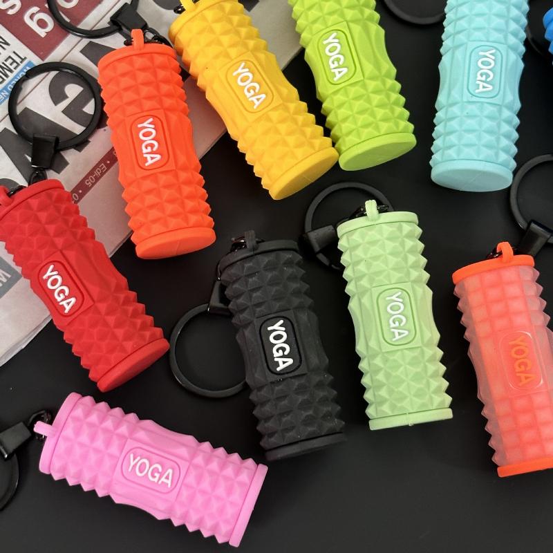 Finger Massage Mini Foam Roller Silicone Sports Style Foam Roller Shaped  Trinket Anti-Lost