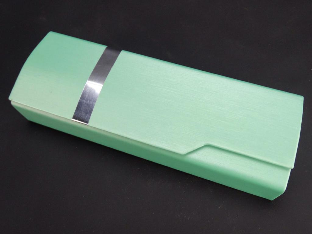 Handmade Brushed Iron Eyeglass Case for Myopia Glasses - Custom Print Available