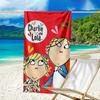 Serviette de plage ultra-douce sur le thème de Charlie et Lola, Idéale pour la piscine - le camping, la plongée - Essentiel de voyage parfait, Serviette de plage vibrante.