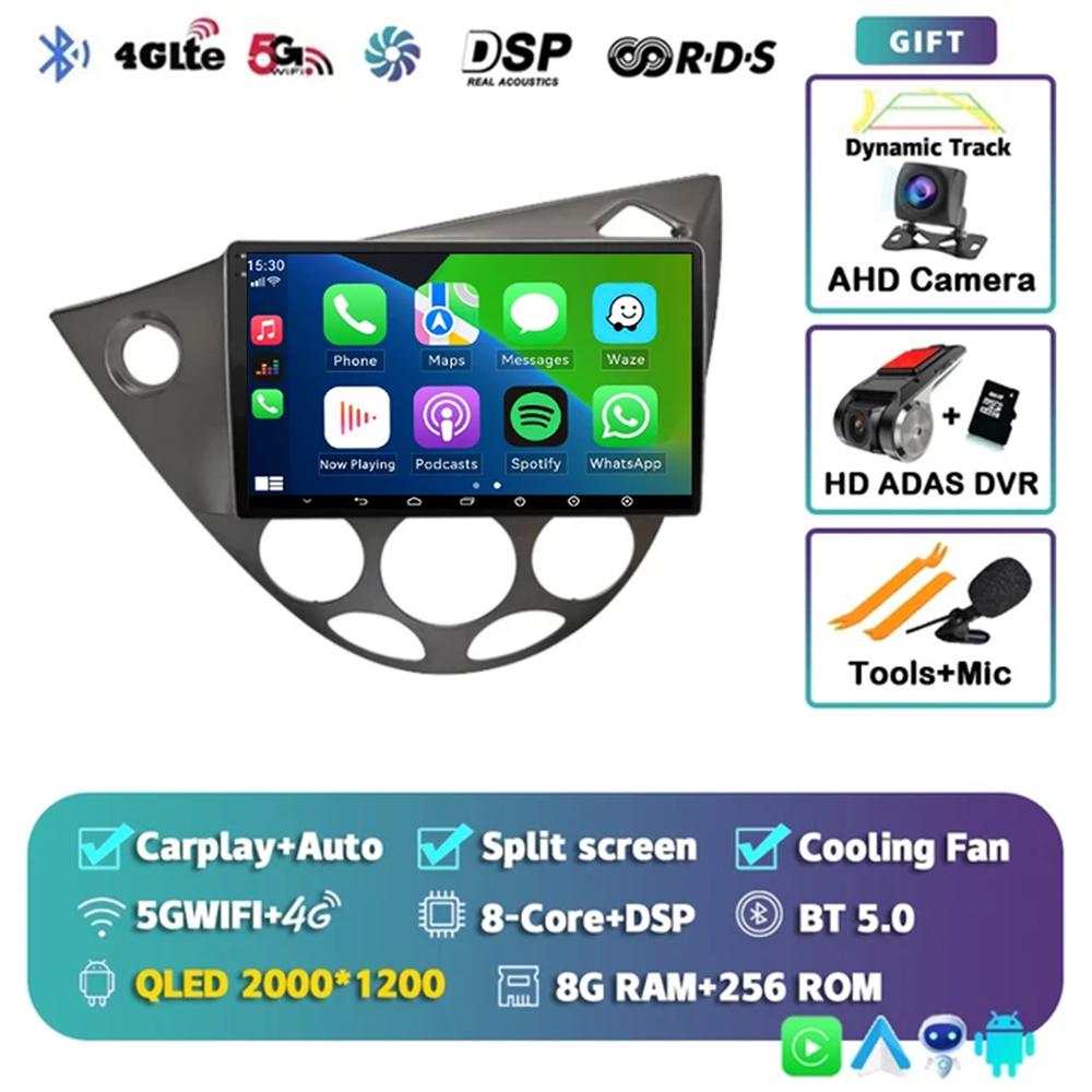 9" Android 14 Car Radio For Ford Fiesta 1995-2001 Focus MK1 1998-2004 2 Din Stereo Multimedia Player Carplay Autoradio Head Unit