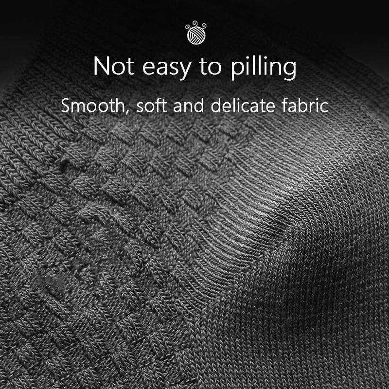 5 Paar Herren-Business-Socken aus Bambusfaser, antibakteriell, Deodorant, atmungsaktiv