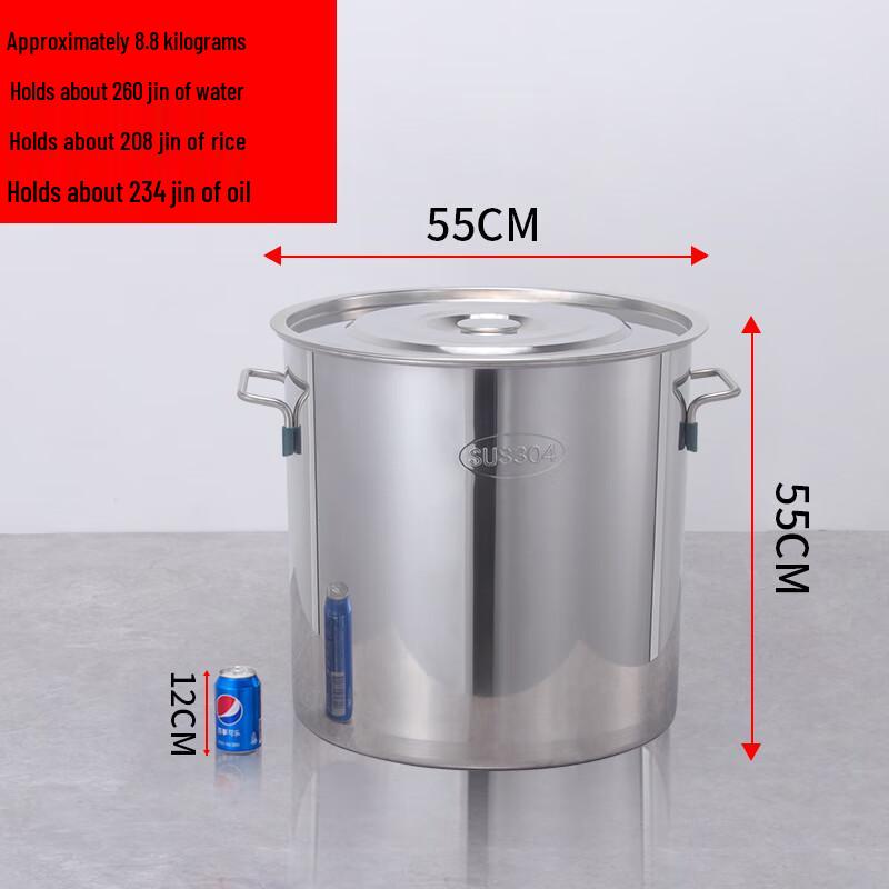 Large Capacity 304 Stainless Steel Insulated Storage Bucket