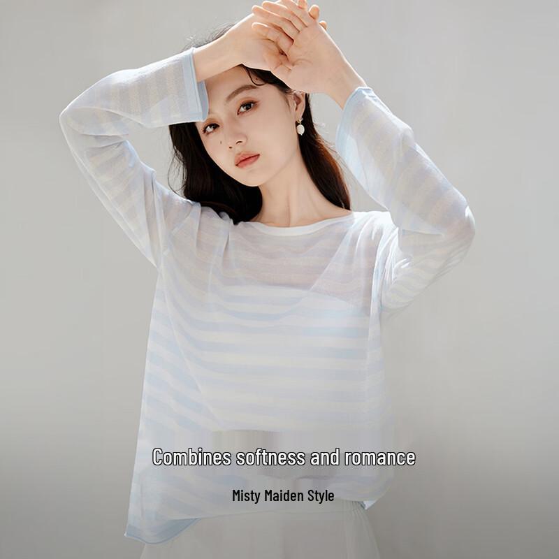 Women s Reversible Striped Thin Knit Cardigan Top XL