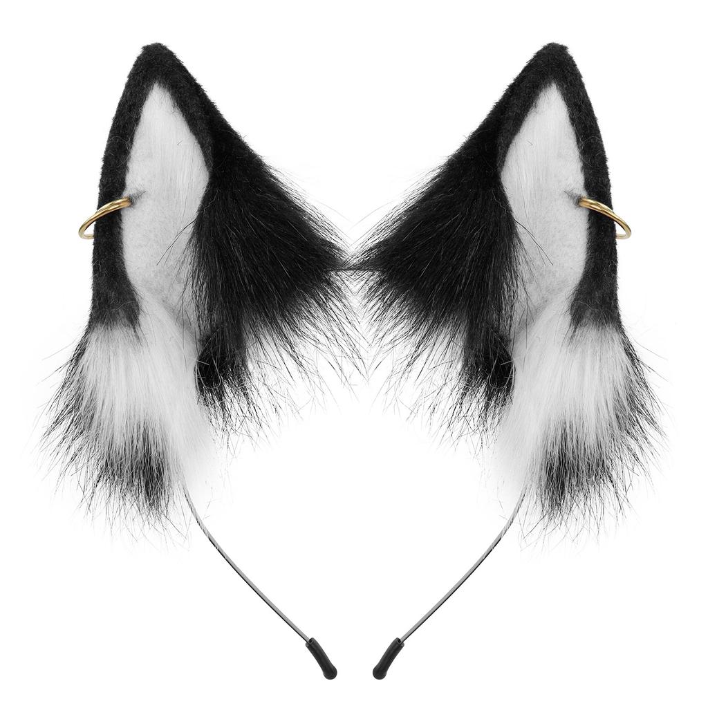 Bandeau Oreilles Pelucheuses Réalistes pour Accessoire de Costume Cosplay