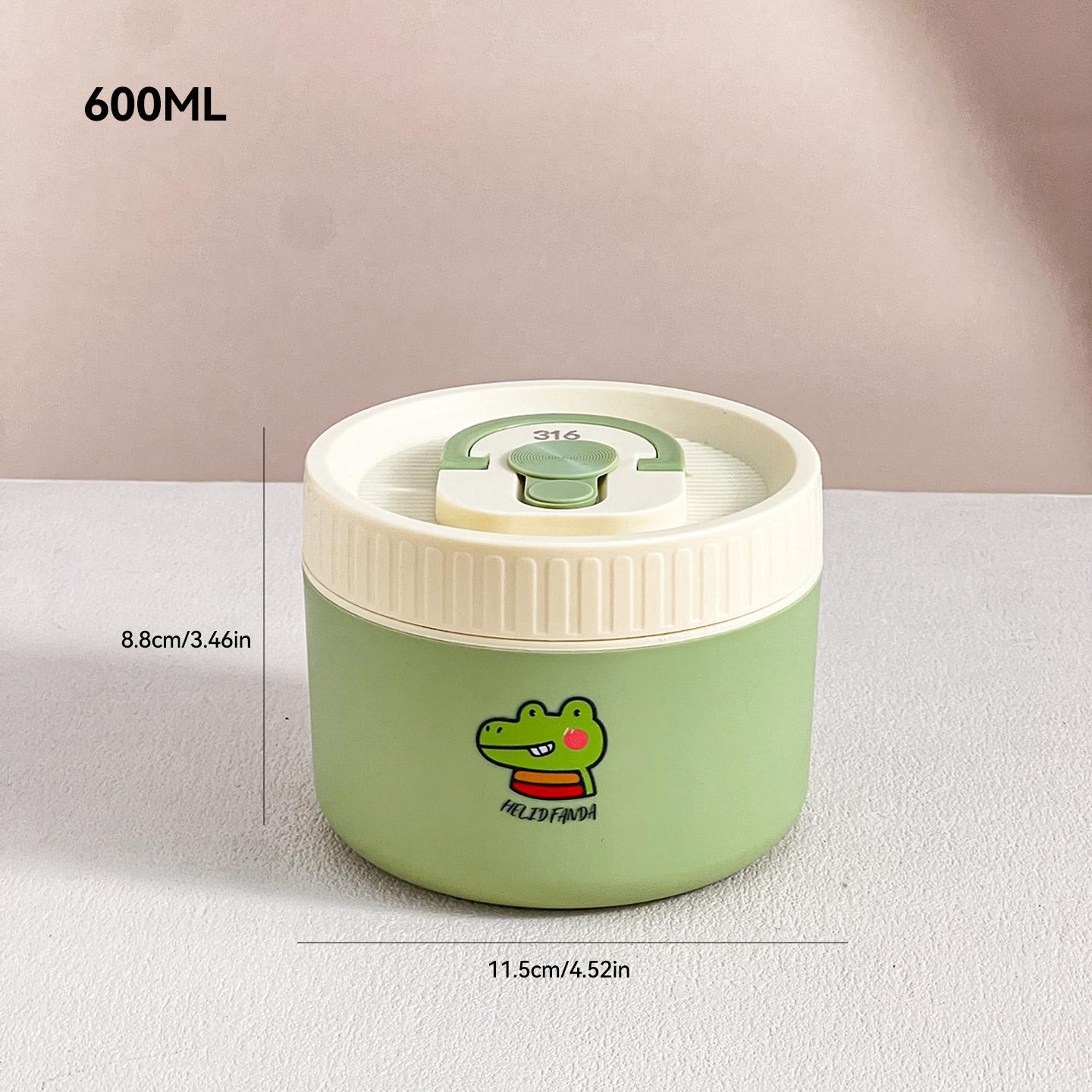 

WORTHBUY Microwave Sealed 304 Stainless Steel Thermal Bento Lunch Box Large Capacity Cute Insulated Food Container For Students