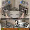Shower Corner Shelf with Towel Bar Hook Space Aluminum athroom Shelf Without Drilling Shampoo Holder Bathroom Accessori