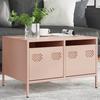 VidaXL TV Cabinet Pink 68x50x43.5 Cm Cold-rolled Steel, TV Stand, TV Buffet, Hi-fi Cabinet, TV Bench, Metal Cabinet, 851239