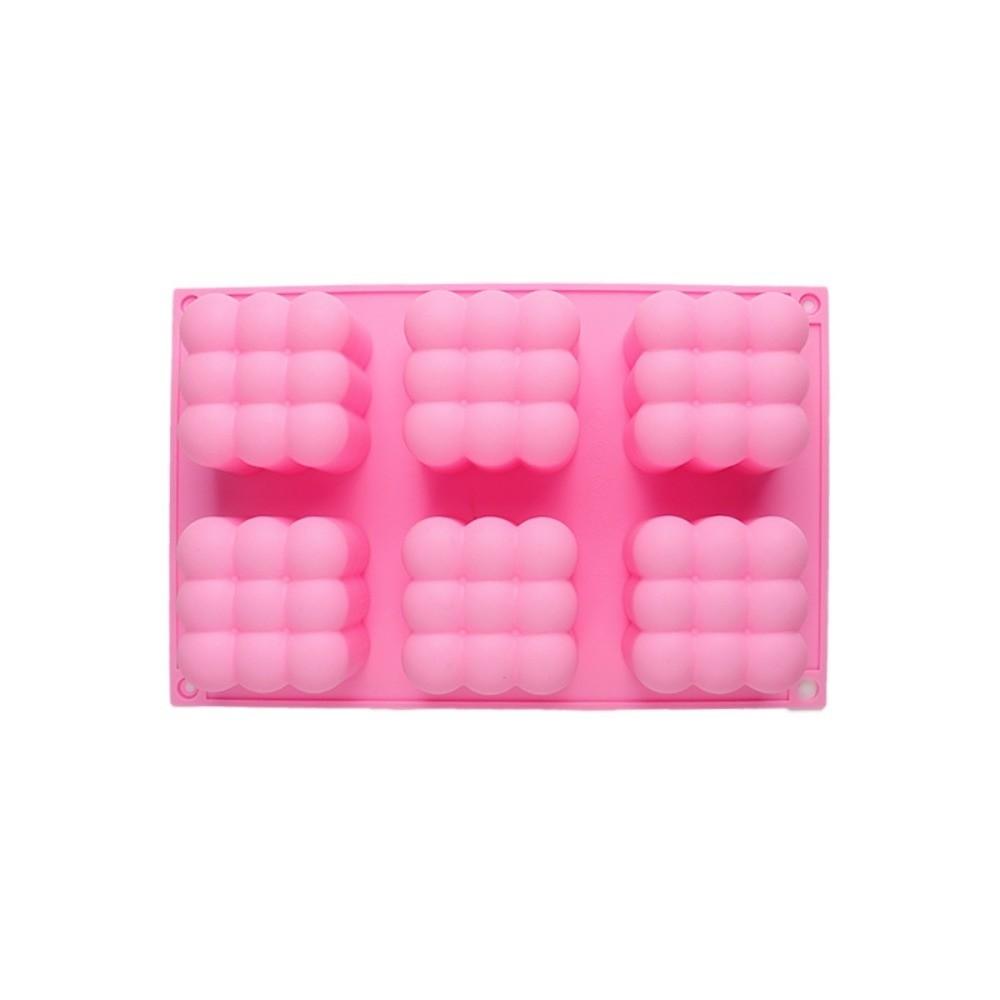 6 Cavity Silicone Candle Mold Large Bubble Ball Baking Molds 3D Bubble Cube Mold  Chocolate Making