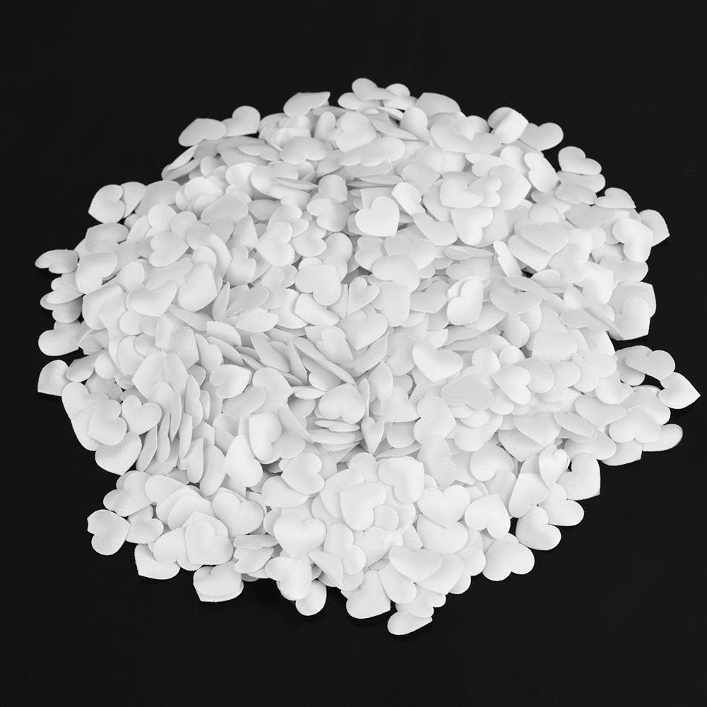 

1000 шт. Полиэстеровые лепестки в форме сердца, романтические свадебные украшения(белый) белый