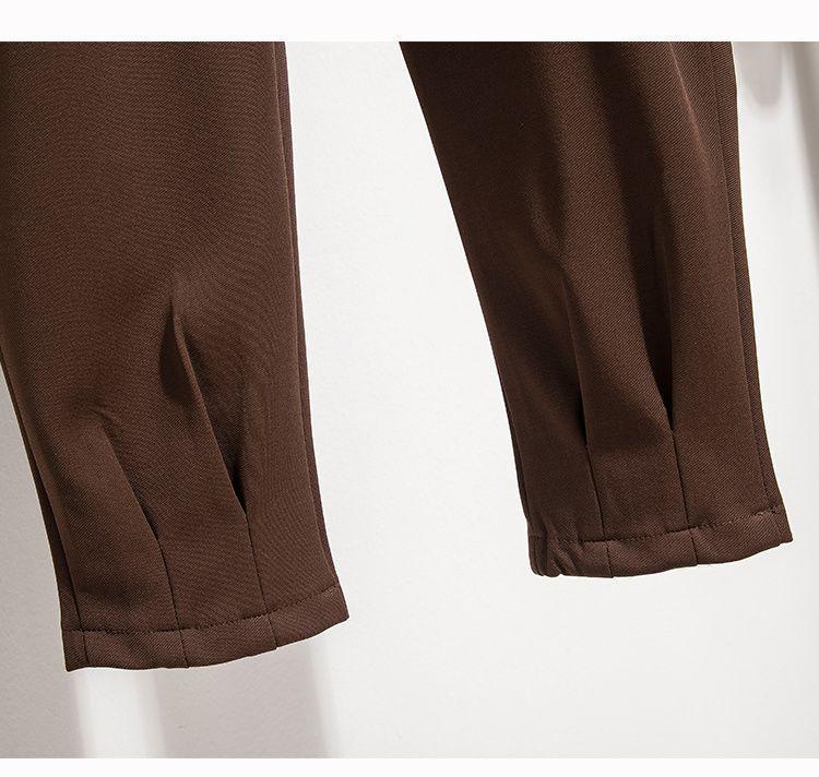 Retro Pear-Shaped Wide-Leg Harem Pants for Plus Size Women - Slimming Carrot Style