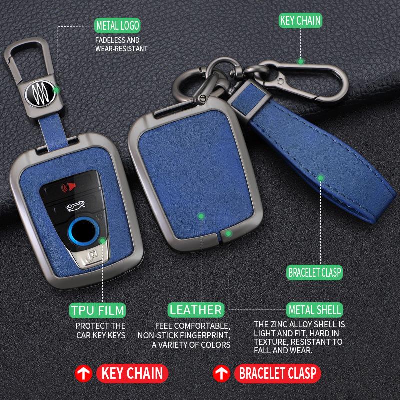 BMW i3/i8 2023 Electric Vehicle Metal Key Case Cover