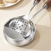 Yousheng Stainless Steel Spoon Holder Kitchen Utensil Rest with Weighted Base Self Standing Countertop Spoon Tray Heat Resistant Cooking Spoon Rest