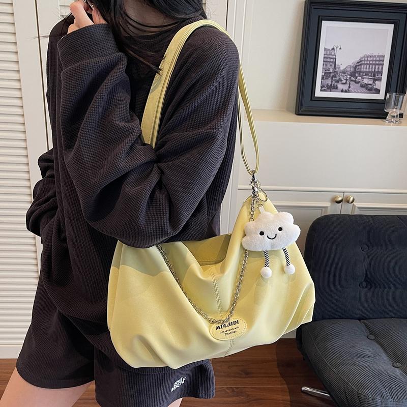 Large Capacity Shoulder Bag Women's Shoulder Crossbody Bag Student Commuter Underarm Bag