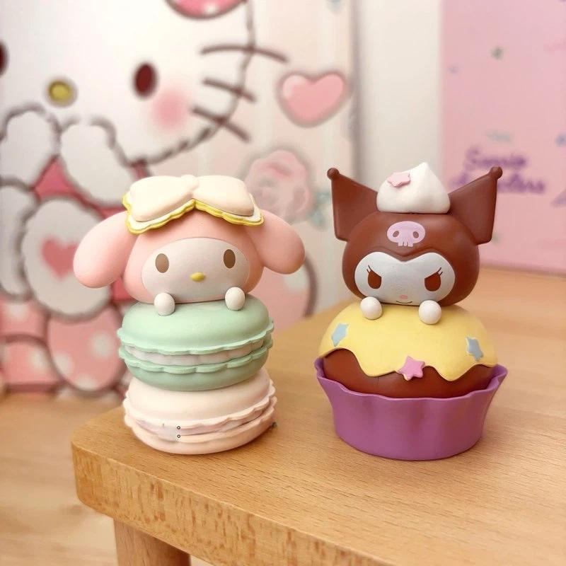 Latest Product In Stock Kt Cat Dessert Party  Handmade Yuguigou Meileti Kulomi Friends Series 2 Desktop Ornaments Surprise