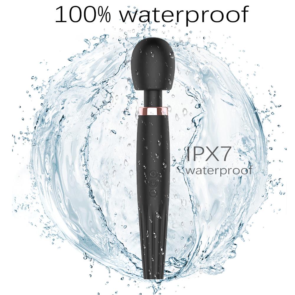Multi functional massage stick large massage stick ABS+silicone material 3-speed variable speed+5-speed mode USB charging style