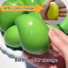 Handmade Crispy Mango Stress Ball Squeeze Toy, Color-Changing Mango Squishy Fidget Ball, ASMR Sensory Stress Toy