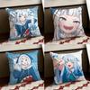 Cute GGawr Gura Cushion Cover Reversible Soft Durable Pillow Cover Home  Car MultiScene Use for Daily Comfort