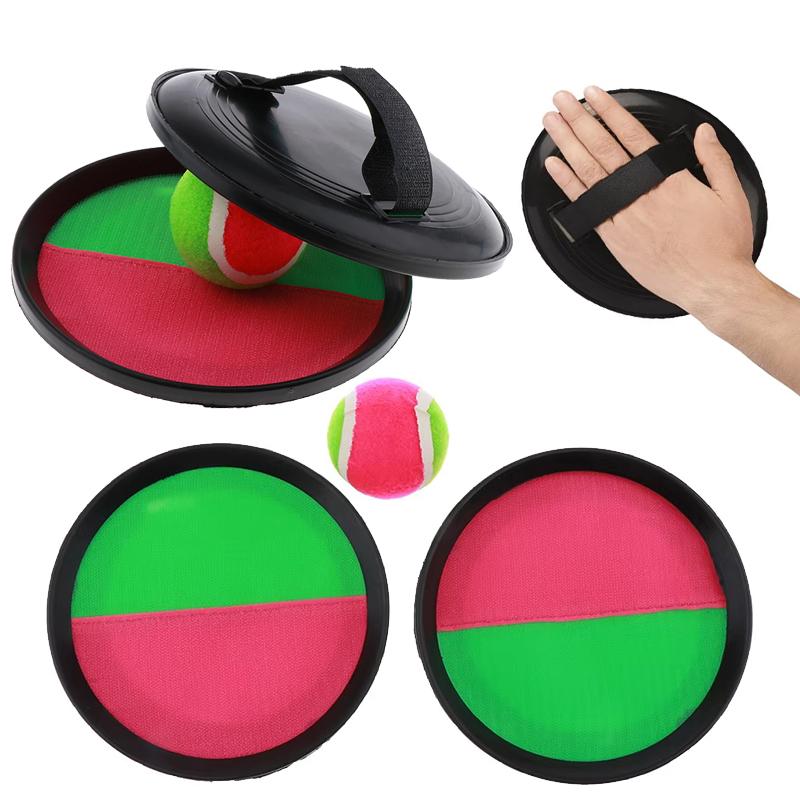 Brinquedo Bola Grudenta 2 Raquetes 1 Bola Crianças Props para Exercício ao Ar Livre Esportes Brinquedos Interativos Pais e Filhos Lançar e Pegar Bolas TMZ