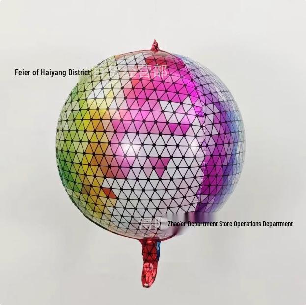 4D Laser Color Disco Balloon for Birthday Party & Nightclub