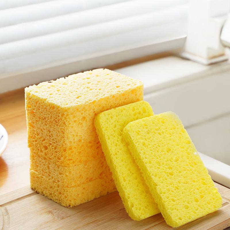 Wood Pulp Cotton Dishwashing Sponge Is Not Easy To Get Oil Magic Sassafras Kitchen Cleaning Wood Pulp Sponge Magic Wipe Wood Pulp Dishwashing Cotton