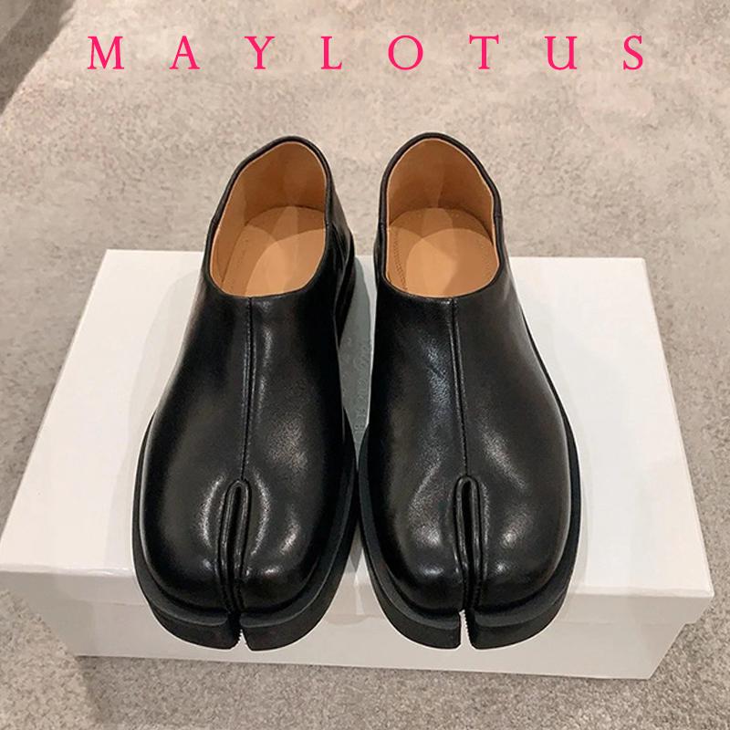 

Таби ниндзя обувь для мужчин обувь на толстой подошве таби обувь лакированная кожа корейская версия тренд повседневный Zapatos Mujer мокасины 45