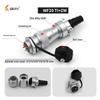 Weipu WF20 Waterproof Aviation Plug Socket, 12-Pin Cable Connector with TI Nut Seat