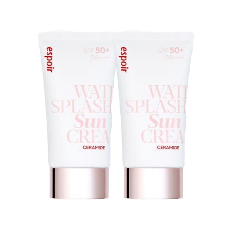 espoir Water Splash Ceramide Sunscreen SPF50+ PA++++ Hydrating UV Protection 60ml x 2 set