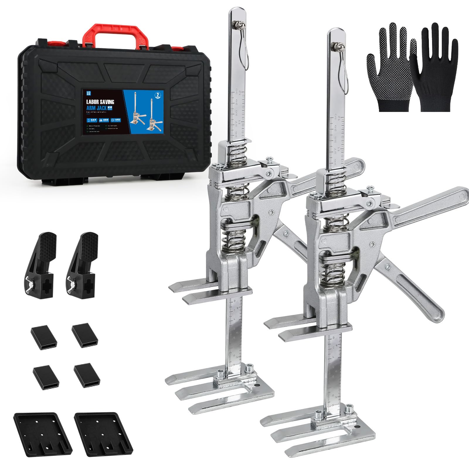 

ЛЕГКИЙ Экономия труда Подъемник для рук 2 Подъемник для мебели Многофункциональный ручной подъемный домкрат Грузоподъемность 440 фунтов Инструмент, Упаковка, Инструмент, Инструмент,
