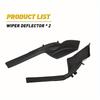 Front Windshield Wiper Side Cowl Extension Cover Trim for Toyota RAV4 - Replace 53867-0R070 53866-0R070 Pair