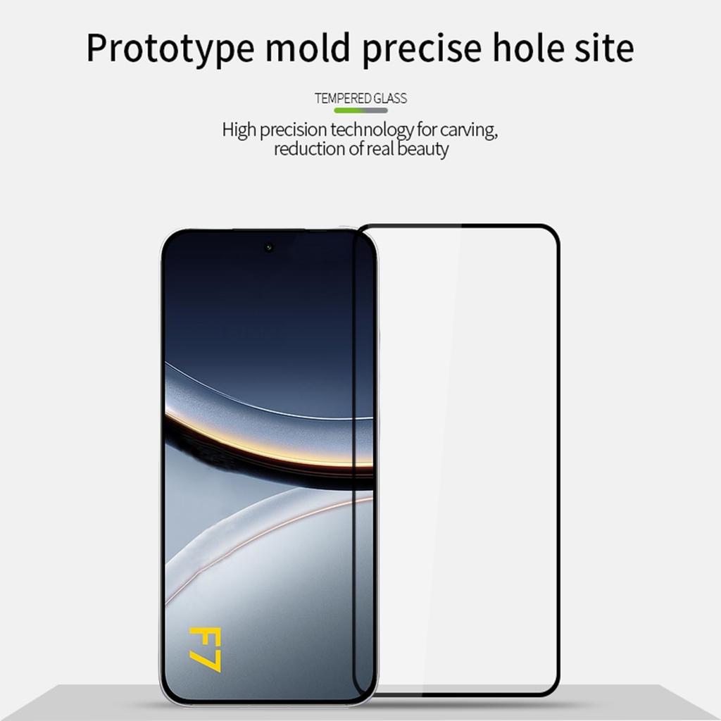For Xiaomi Poco F7 5G/Redmi Turbo 4 Pro 5G Screen Protector MOFI 9H Full Glue Full Coverage High Aluminum-Silicon Glass Film