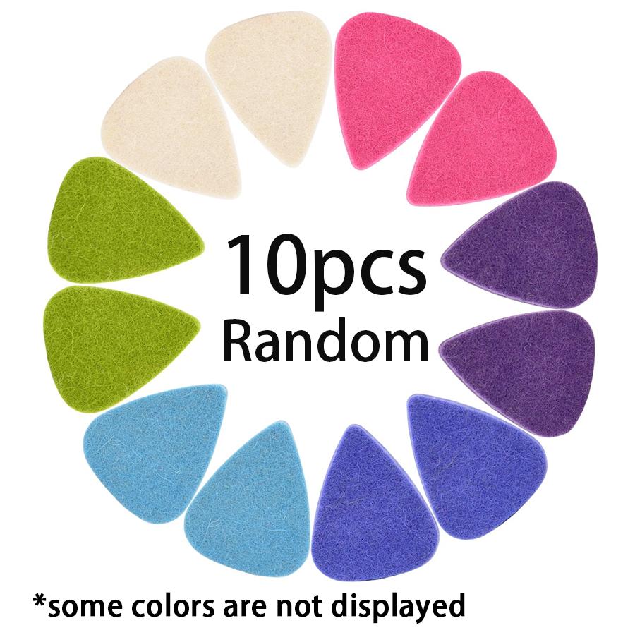 5/10/20pcs Wool Felt Guitar Picks Colorful String Instrument Playing Accessories Bass Guitar Ukulele General Tools XJM