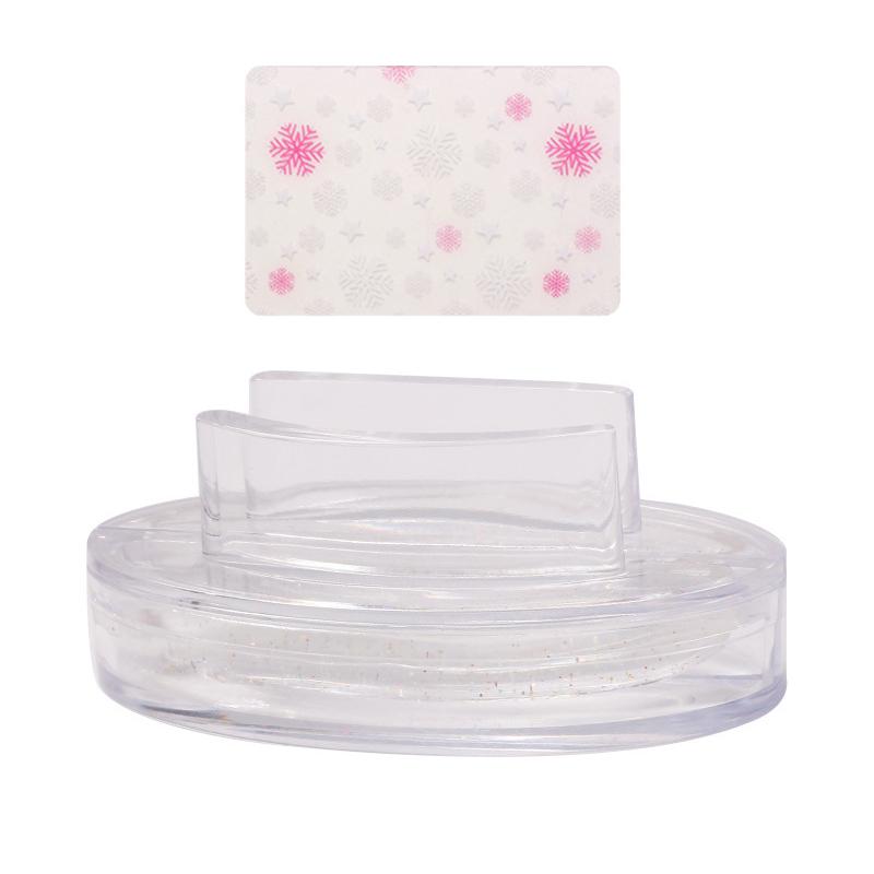 

Silicone Transparent Nail Art Stamping Kit French For Manicure Plate Stamp Polish Stencil Template Seal Stamper Scraper белый