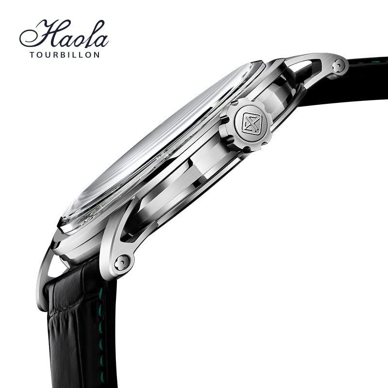 HAOFA Hollow 7 Manual Diamond Gift Men's Watch, Double-sided Tourbillon, O'clock Tourbillon, Winding, Mechanical, Dial, Stylish, Gentleman, Popular,
