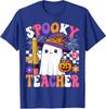 Spooky Teacher Ghost Pencil Teach Funny Halloween Unisex T-Shirt