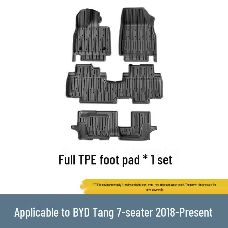 Eco-Friendly TPE Floor, Trunk, and Backrest Mats for BYD Series Cars