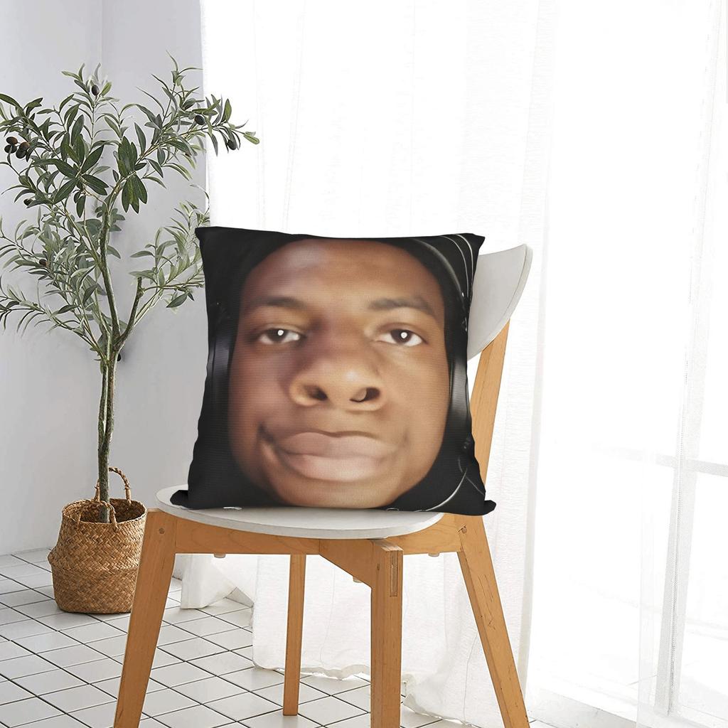 Ishowspeed Funny Meme Square Pillow Case Cushion Cover Fashion Polyester Decor Pillowcase For Home 45X45Cm