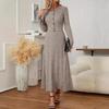 2025 European Style Korean Knit Cardigan & Elastic Waist Skirt Two-Piece Set