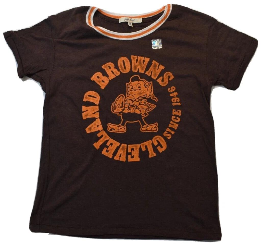 Junk Food Womens NFL Cleveland Browns Kick Off Shirt New XS, 2XL S