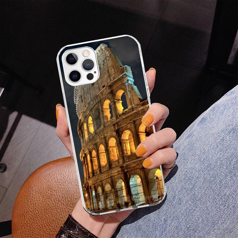 Roman Colosseum Phone Case For iPhone 17 Air 16 Pro Max 16E 15 + 14 Plus 11 12 13 Mini 7 8 SE Gift Print Cover Fundas