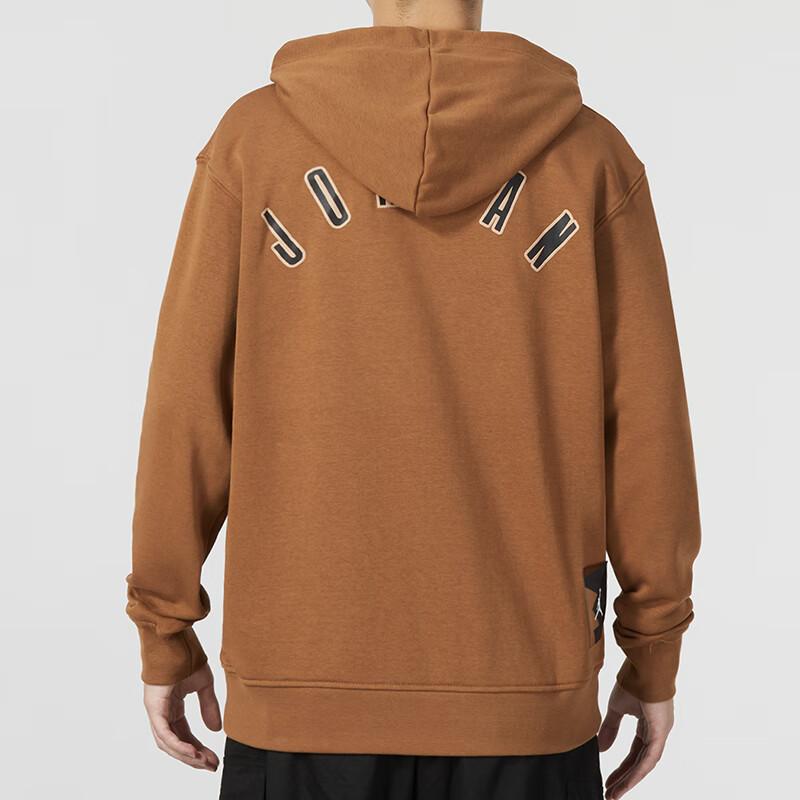 Jordan Lightning Print Pattern Hoodie Men Hoodie Brown FQ1871-281