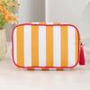 Large Capacity Portable Cosmetic Bag Large Striped Makeup Bag Portable Pouch  Girls