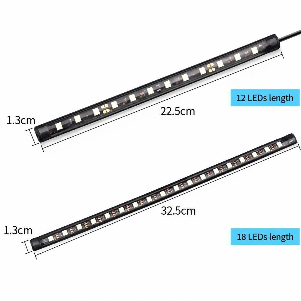 RGB Car LED Strip Lights 4 in 1 Car Interior LED Lights Car LED Footwell Lights  Car Floor Decor