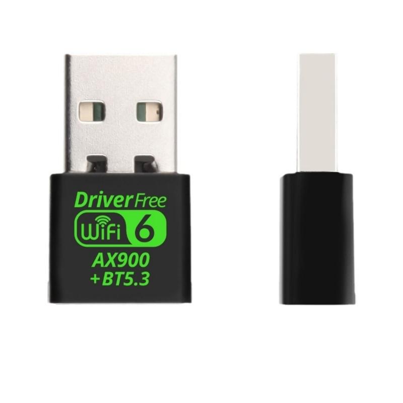 Mini Wireless Adapter With Bluetooth-compatible 5.3 And WiFi 6 AX900 Double Band Support Fast Transmission