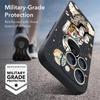 Cartoon Astonaut Planet Pattern Case For iPhone 16 Pro Max Magnetic For Magsafe Soft Cover For iPhone 17 15 14 13 Pro Max 17E 16E