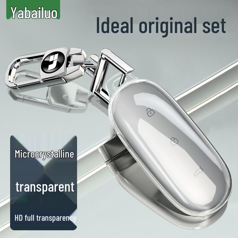 High-End Protective Transparent Key Case for Li Auto L9, L8, L7, and ONE Car Keys.