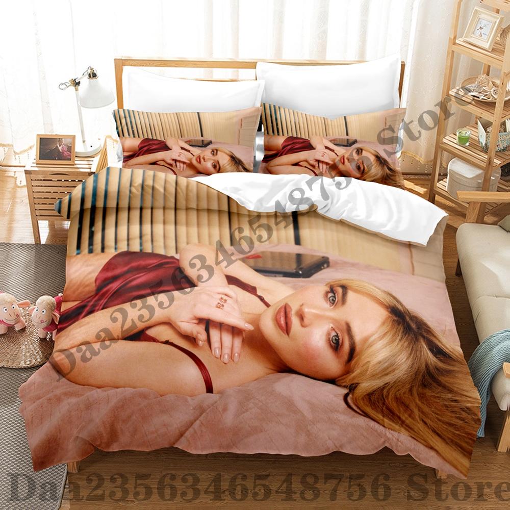 Sabrina Carpenter Bedding Set Single Twin Full Queen King Size Bed Set Adult Kid Bedroom Duvetcover Sets 3D Bed Sheet Set