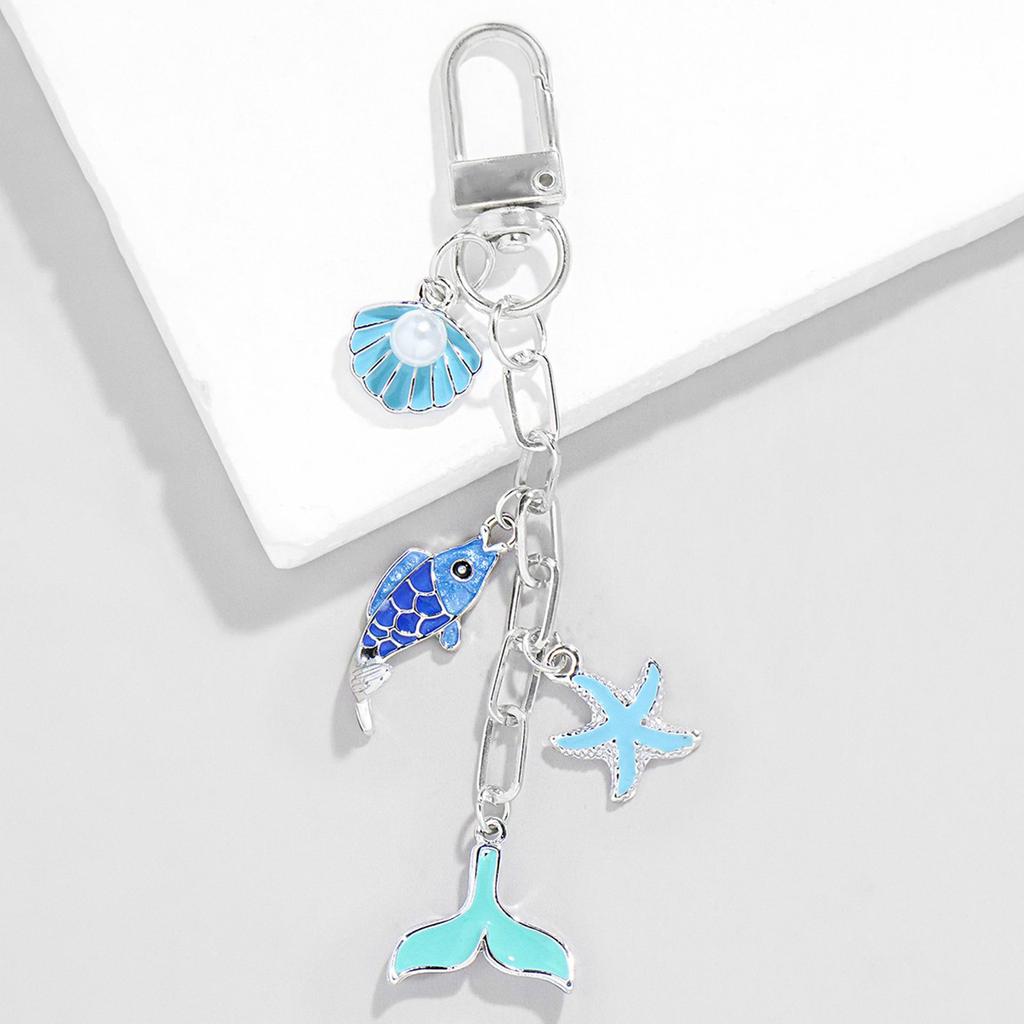 Stylish Mobile Key Chain Accessories Marine Series Keychain Phone Charms Cute Phone Accessories For Women And Girls