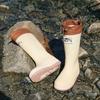 Rain Boots Rain Shoes Men's Tall Tube Waterproof and Non-slip PVC Water Shoe Cover Rain Shoe Cover Outdoor Rubber Shoes Work Shoes